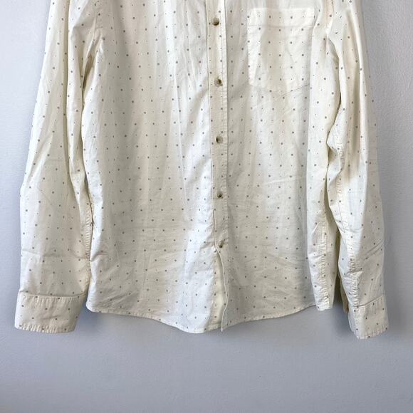 Banana Republic Slim Fit Unticked Shirt Cotton White Casual Button Down Large - Picture 3 of 12